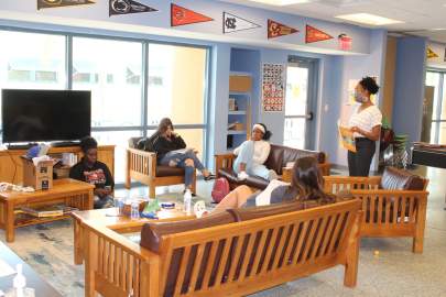 Teenagers in the teen room at BGC